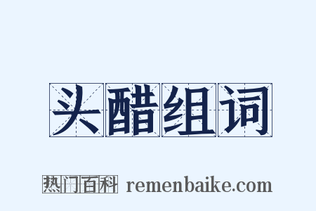 头醋组词是什么意思的图片